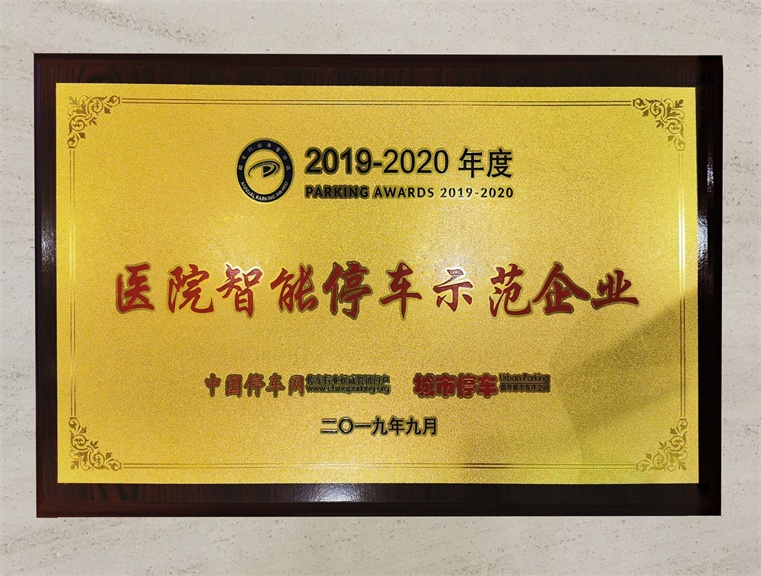 2019-2020年(nian)度醫(yī)院智能(néng)停車(che)示範齊(qi)業