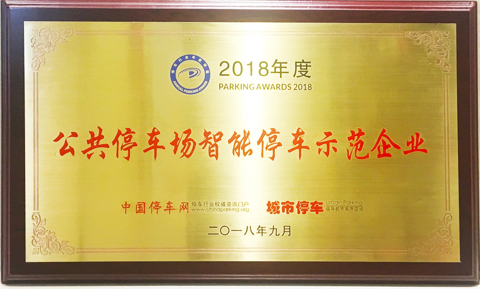 2018年(nian)度公(gōng)共停車(che)場(chang)智能(néng)停車(che)示範齊(qi)業